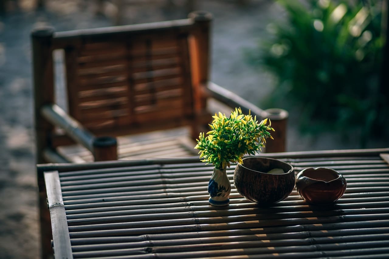 Meubles de jardin marron